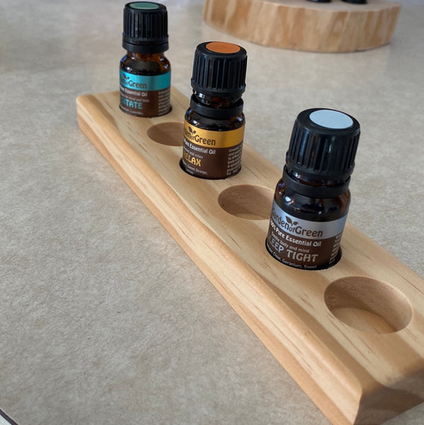 6 Hole 10ML Essential Oil Stand - Pine
