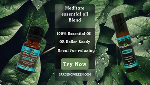 Relax and unwind from your day with Meditate essential oil