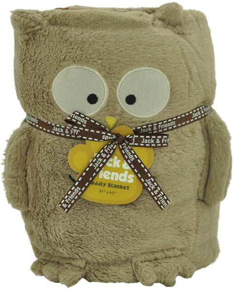 Cuddly Animal Blanket-Owl