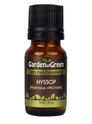 Hyssopus Officinalis: Hyssop has an earthy, woody, slightly sweet and fruity aroma. It is useful for dermatitis, minor cuts and bruises. It's also used for respiratory conditions.  Blends well with Clary Sage, Lavender, Rosemary, Myrtle, Geranium, Mandarin, Eucalyptus Best used blended or diluted with other essential oils.